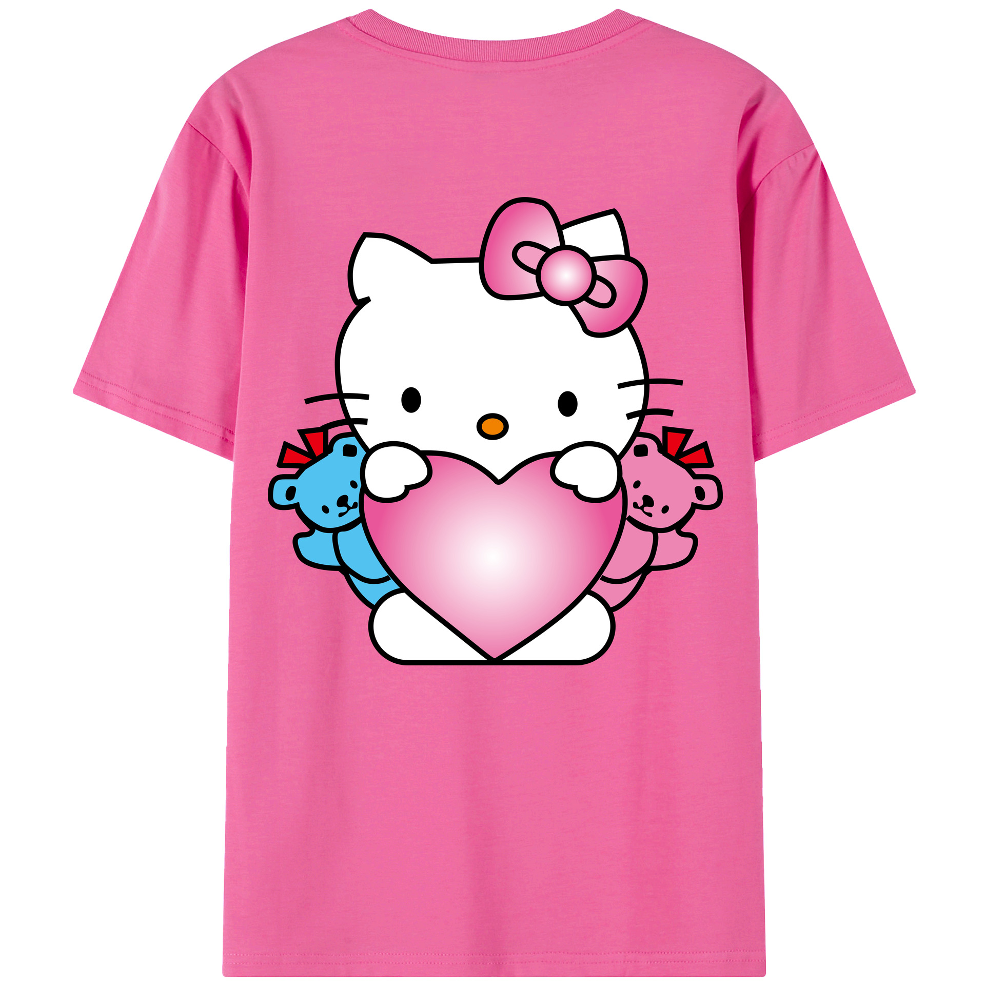 （画像用） Hello Kitty ハローキティ レディース半袖Tシャツ(バックプリント)